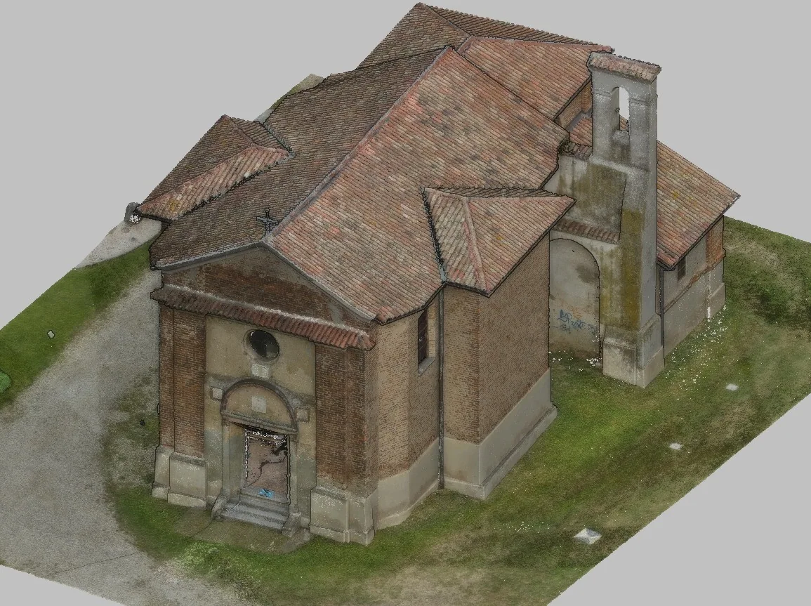 Modello tridimensionale della chiesa privata